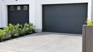 black garage door_WI Garage Door LLC