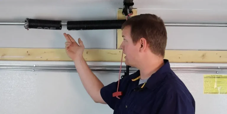 Garage door spring replacement