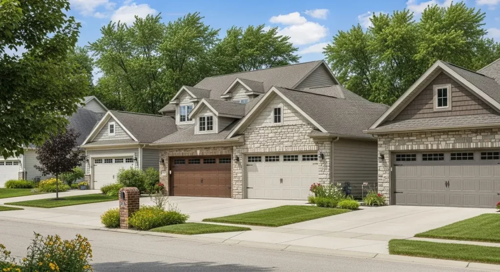 residential garage doors spring green bay wi
