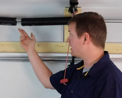 Garage door spring replacement